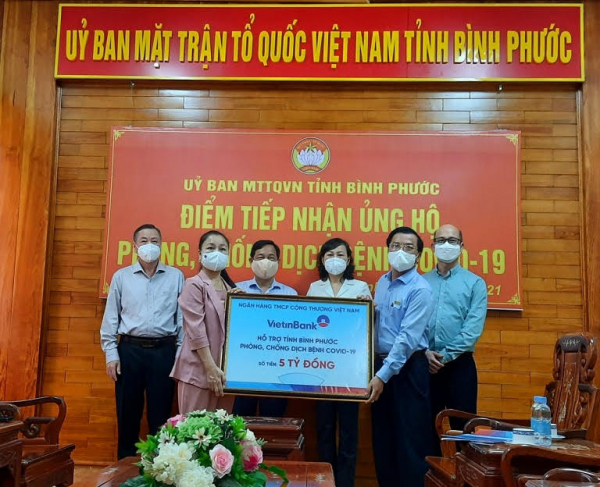 VietinBank ủng hộ 5 tỷ đồng cho Bình Phước phòng, chống dịch COVID-19 -0