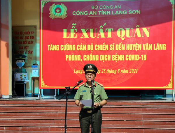 Công an Lạng Sơn xuất quân tăng cường cho huyện Văn Lãng chống dịch -0