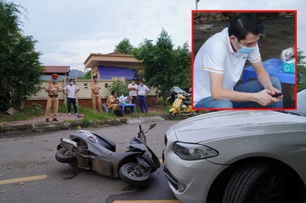 Tạm giữ tài xế xe BMW cố tình vượt chốt kiểm dịch, gây tai nạn giao thông -0