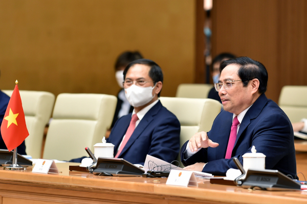 Thủ tướng Phạm Minh Chính tiếp Ủy viên Quốc vụ, Bộ trưởng Ngoại giao Trung Quốc -0