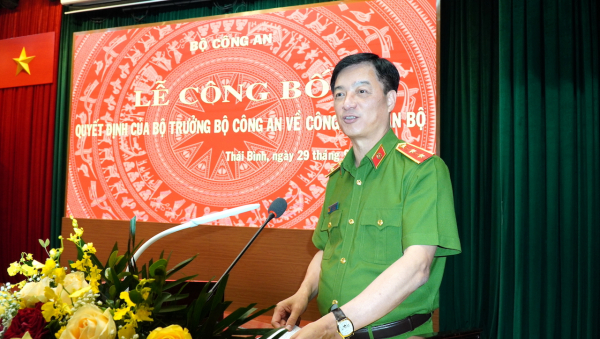 Thượng tá Trần Văn Phúc được bổ nhiệm giữ chức vụ Giám đốc Công an tỉnh Thái Bình  -0