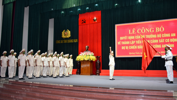 Thành lập Tiểu đoàn Cảnh sát cơ động dự bị chiến đấu thuộc Công an tỉnh Quảng Nam -0