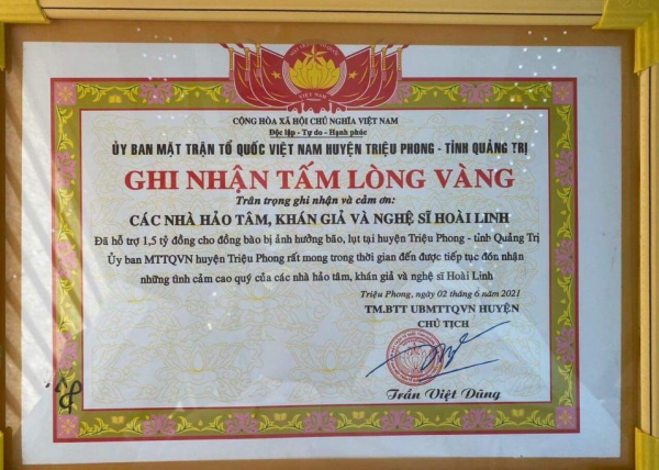 Công an TP Hồ Chí Minh xác minh việc nghệ sĩ Hoài Linh trao tiền từ thiện ở Quảng Trị -0