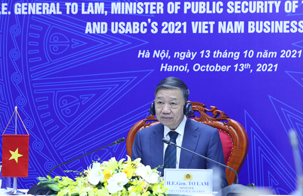 Vietnam’s Minister of Public Security holds virtual meeting with USABC representatives -0