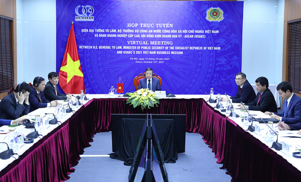 Vietnam’s Minister of Public Security holds virtual meeting with USABC representatives -0