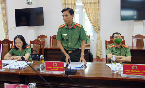 Thứ trưởng Nguyễn Văn Sơn làm việc với lãnh đạo tỉnh và Công an tỉnh Quảng Nam -0