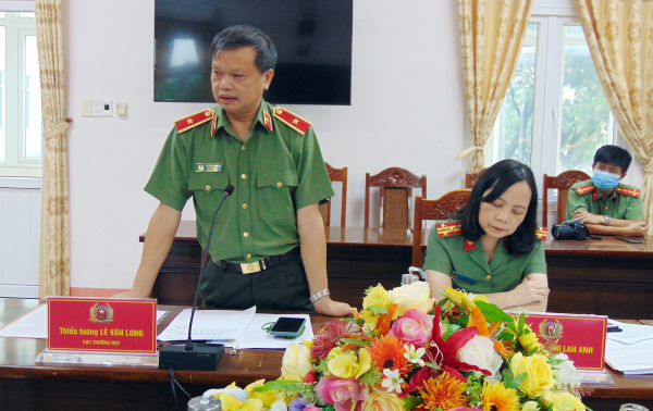 Thứ trưởng Nguyễn Văn Sơn làm việc với lãnh đạo tỉnh và Công an tỉnh Quảng Nam -0