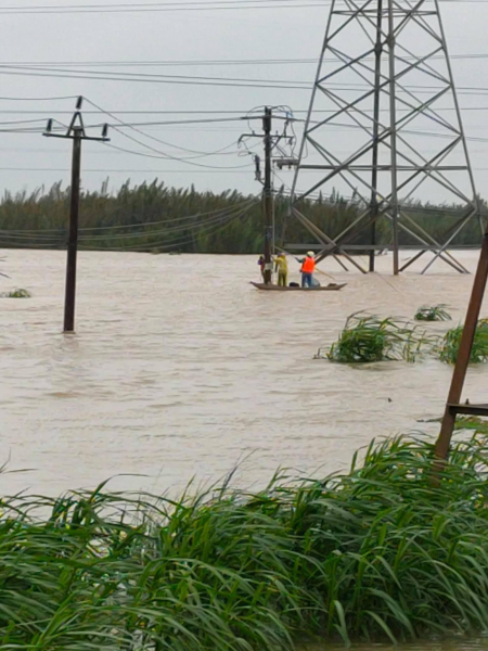 Quảng Ngãi: Do ngập lụt, hơn 1.750 hộ, doanh nghiệp ở Bình Sơn mất điện -0