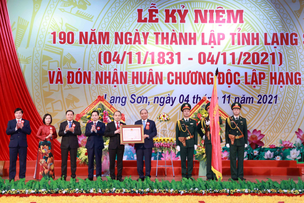 Chủ tịch nước dự Kỷ niệm 190 năm Ngày thành lập tỉnh Lạng Sơn và đón nhận Huân chương Độc lập hạng Nhất -0