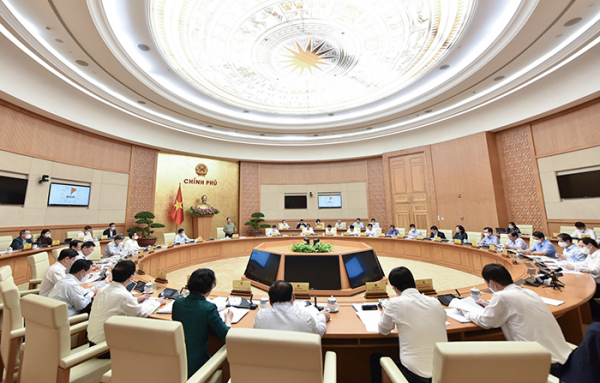 Thủ tướng Phạm Minh Chính chủ trì phiên họp Chính phủ thường kỳ tháng 10/2021 -0