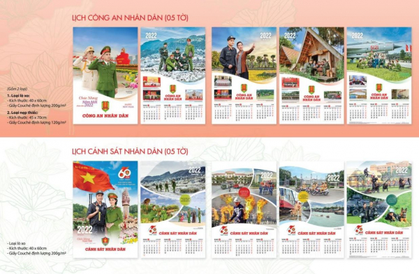 Nhà xuất bản CAND trân trọng giới thiệu “Bộ lịch Xuân Nhâm Dần - 2022” -1