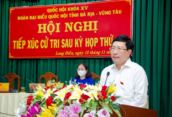 Phó Thủ tướng Thường trực Phạm Bình Minh thăm và làm việc tại tỉnh Bà Rịa-Vũng Tàu. -0