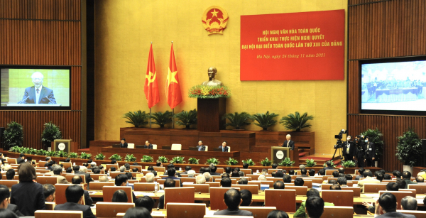 Toàn văn bài phát biểu của Tổng Bí thư Nguyễn Phú Trọng tại Hội nghị Văn hóa toàn quốc -0