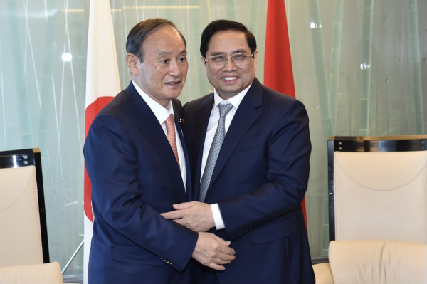 Thủ tướng Phạm Minh Chính tiếp cựu Thủ tướng Suga Yoshihide -0