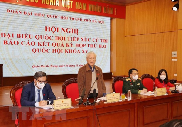 Tổng Bí thư tiếp xúc cử tri Hà Nội sau Kỳ họp thứ hai Quốc hội khoá XV -0