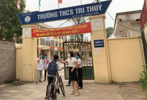 Phát hiện có học sinh nhiễm COVID-19, hai trường THCS tại Hà Nội dừng dạy trực tiếp -0
