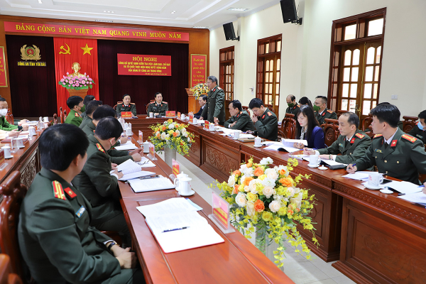 Ủy ban kiểm tra Đảng ủy Công an Trung ương làm việc với Đảng bộ Công an tỉnh Yên Bái -0