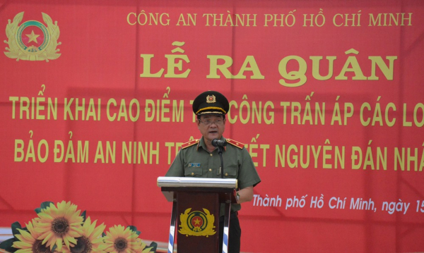 Công an TP Hồ Chí Minh ra quân cao điểm tấn công trấn áp tội phạm, bảo đảm ANTT  -0