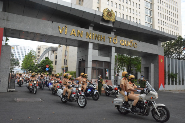 Công an TP Hồ Chí Minh ra quân cao điểm tấn công trấn áp tội phạm, bảo đảm ANTT  -1