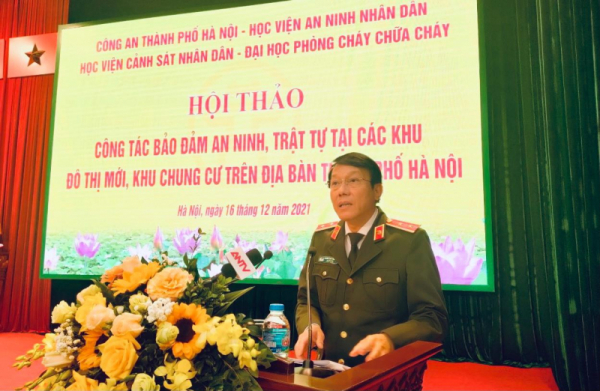 Seminar discusses measures to ensure security for urban areas, apartment buildings in Hanoi -0