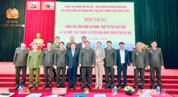 Seminar discusses measures to ensure security for urban areas, apartment buildings in Hanoi -0