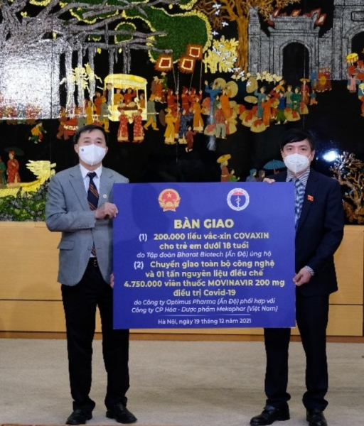 Việt Nam tiếp nhận 200.000 liều vaccine Covaxin do Ấn Độ trao tặng -0