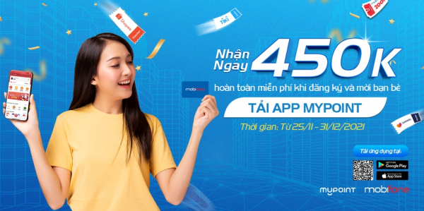 Hướng dẫn nhận quà tặng 450.000đ khi tải Ứng dụng MyPoint -0