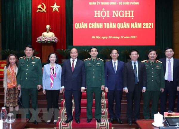 Chủ tịch nước dự Hội nghị Quân chính toàn quân năm 2021 -0