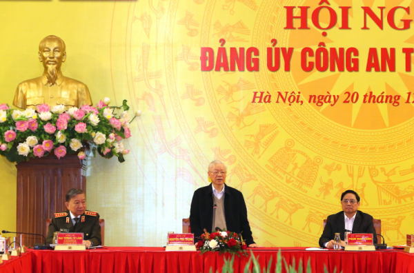 Party Secretary General Nguyen Phu Trong gives major instructions on national security protection at PSCPC’s Conference -0