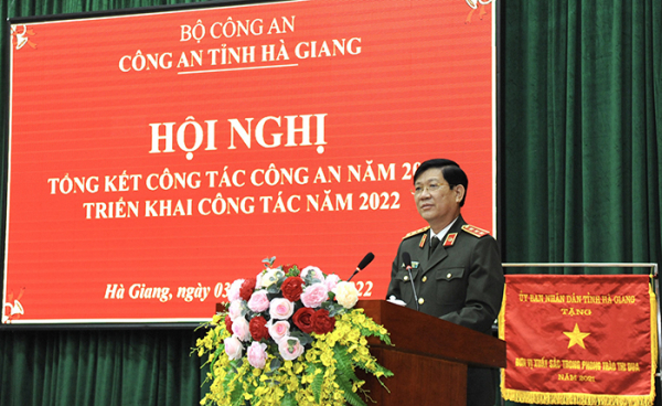 Ha Giang provincial Police Department reviews task performance in 2021 -0
