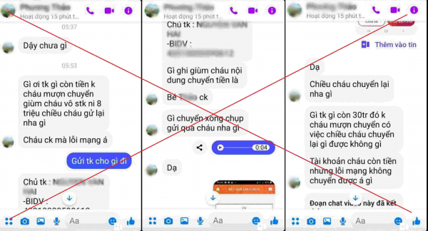 Hàng loạt tài khoản Facebook bị đánh cắp và bị lừa chuyển hàng trăm triệu đồng -0