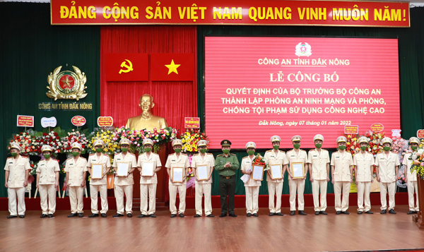 Công an Đắk Nông thành lập Phòng An ninh mạng và phòng, chống tội phạm sử dụng công nghệ cao -0