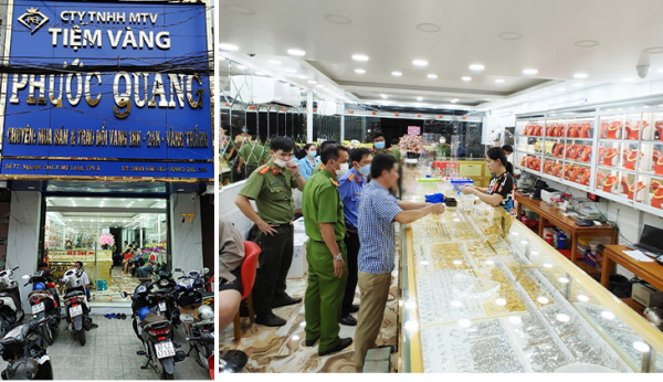 Bắt quả tang chủ tiệm vàng ở An Giang đang mua bán vàng lậu -0