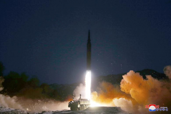N.Korea's leader Kim calls for more 'military muscle' after watching hypersonic missile test -0