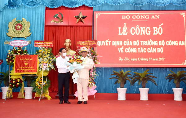 Công an tỉnh Bạc Liêu có tân Phó Giám đốc -1