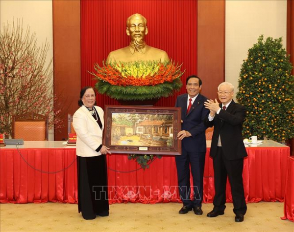 Tổng Bí thư Nguyễn Phú Trọng gặp mặt các đại biểu về dự Đại hội VI Hội Người cao tuổi Việt Nam -0