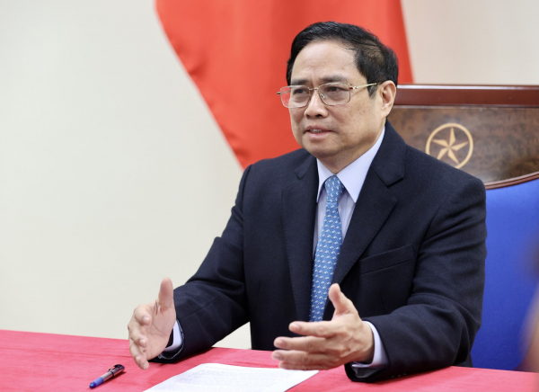 Thủ tướng Phạm Minh Chính điện đàm với Thủ tướng Trung Quốc, thúc đẩy quan hệ toàn diện, giải quyết vấn đề ách tắc hàng hóa tại cửa khẩu -0