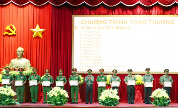 Hau Giang police gains various achievements in fighting crimes -1