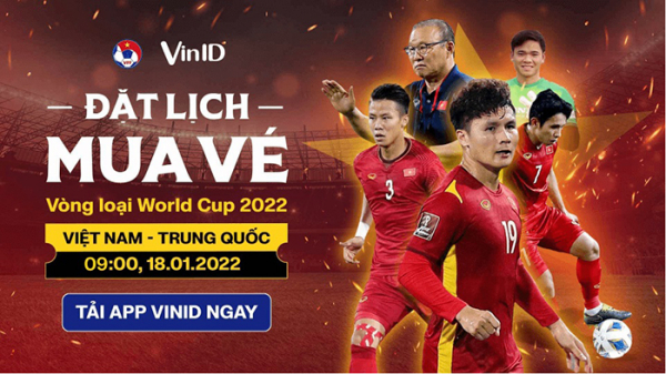 VinID mở bán vé trận Việt Nam - Trung Quốc đúng Mùng 1 Tết -0