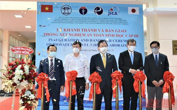 JICA-funded biosafety level-3 laboratory put into operation in HCMC -0