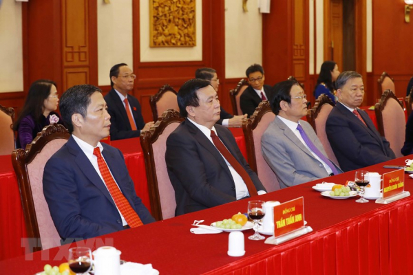 Tổng Bí thư Nguyễn Phú Trọng chúc Tết các lãnh đạo lão thành cách mạng -7