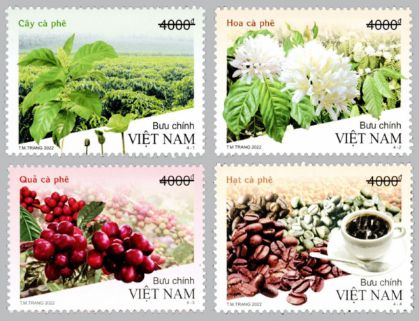 Vietnam issues first stamp collection with fragrance of coffee  -0