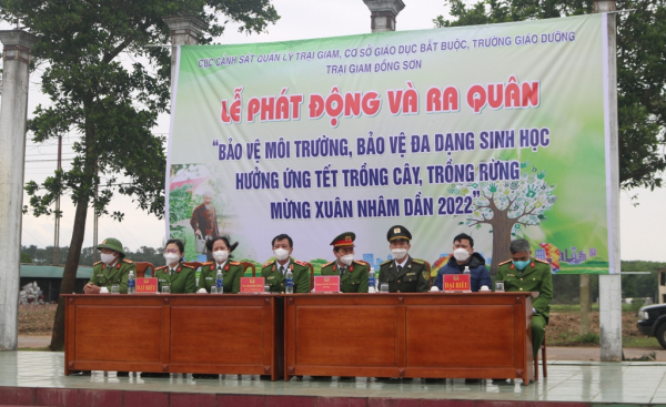 Trại giam Đồng Sơn trồng trên 26 ngàn cây xanh phủ xanh đất trống -0