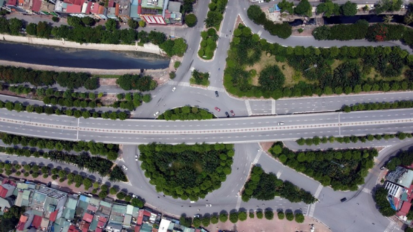 Modern intersection give Hanoi urban facelift -1