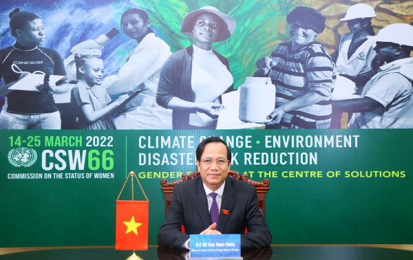Việt Nam cam kết mạnh mẽ trong ứng phó với biến đổi khí hậu và bình đẳng giới -0