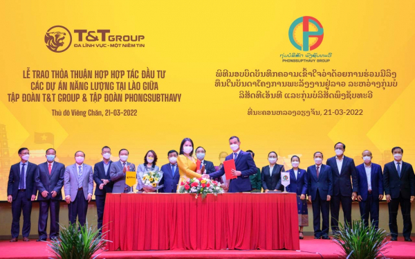 T&T Group hợp tác với tập đoàn hàng đầu của Lào, phát triển 2.500 MW điện tái tạo -0