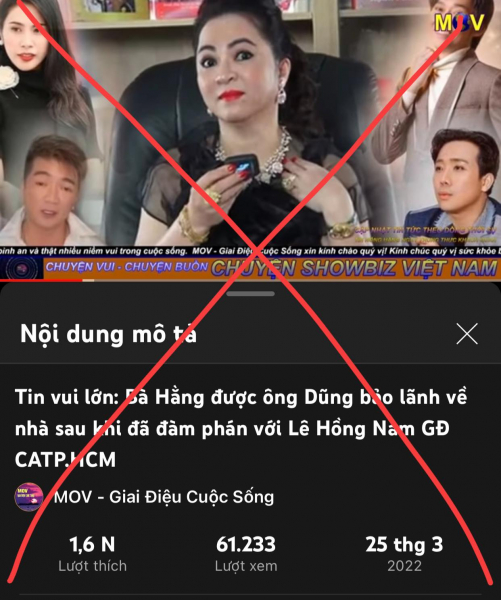 Cảnh báo thông tin giả liên quan bị can Nguyễn Phương Hằng -0