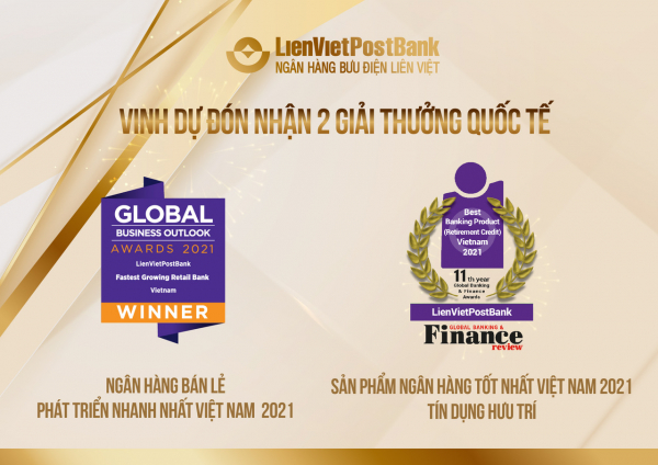 LienVietPostBank vinh dự nhận 2 giải thưởng quốc tế uy tín -0