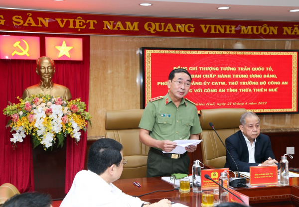 Thứ trưởng Bộ Công an đánh giá cao việc xây dựng Công an xã chính quy tại Thừa Thiên-Huế -0