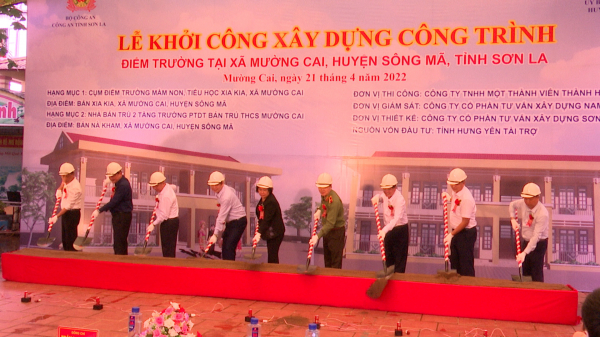 Lễ khởi công xây dựng công trình điểm trường tại xã Mường Cai, huyện Sông Mã -0
